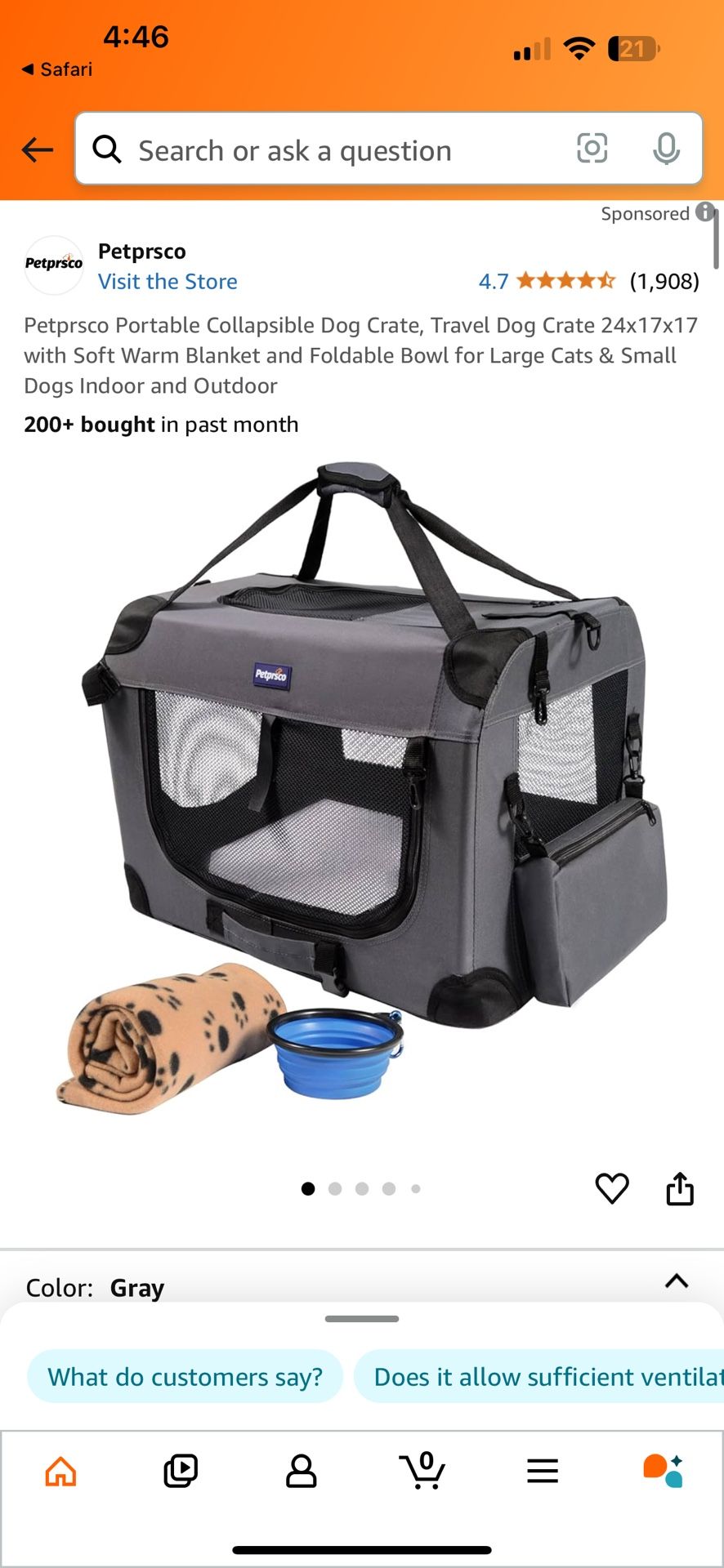 Portable dog crate (new) (Read ad before messaging)