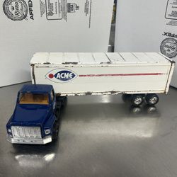 VINTAGE Pressed Steel Acme Semi Truck
