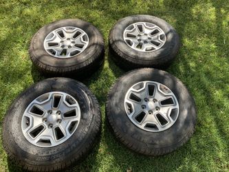 Jeep wrangler tires & rims entire set