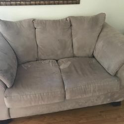 Fabric sofa set with arm chair and ottoman and table