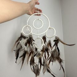 White Multi-Hoop Dreamcatcher