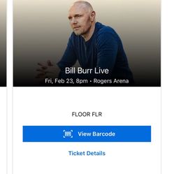 Bill Burr Floor Tickets! 