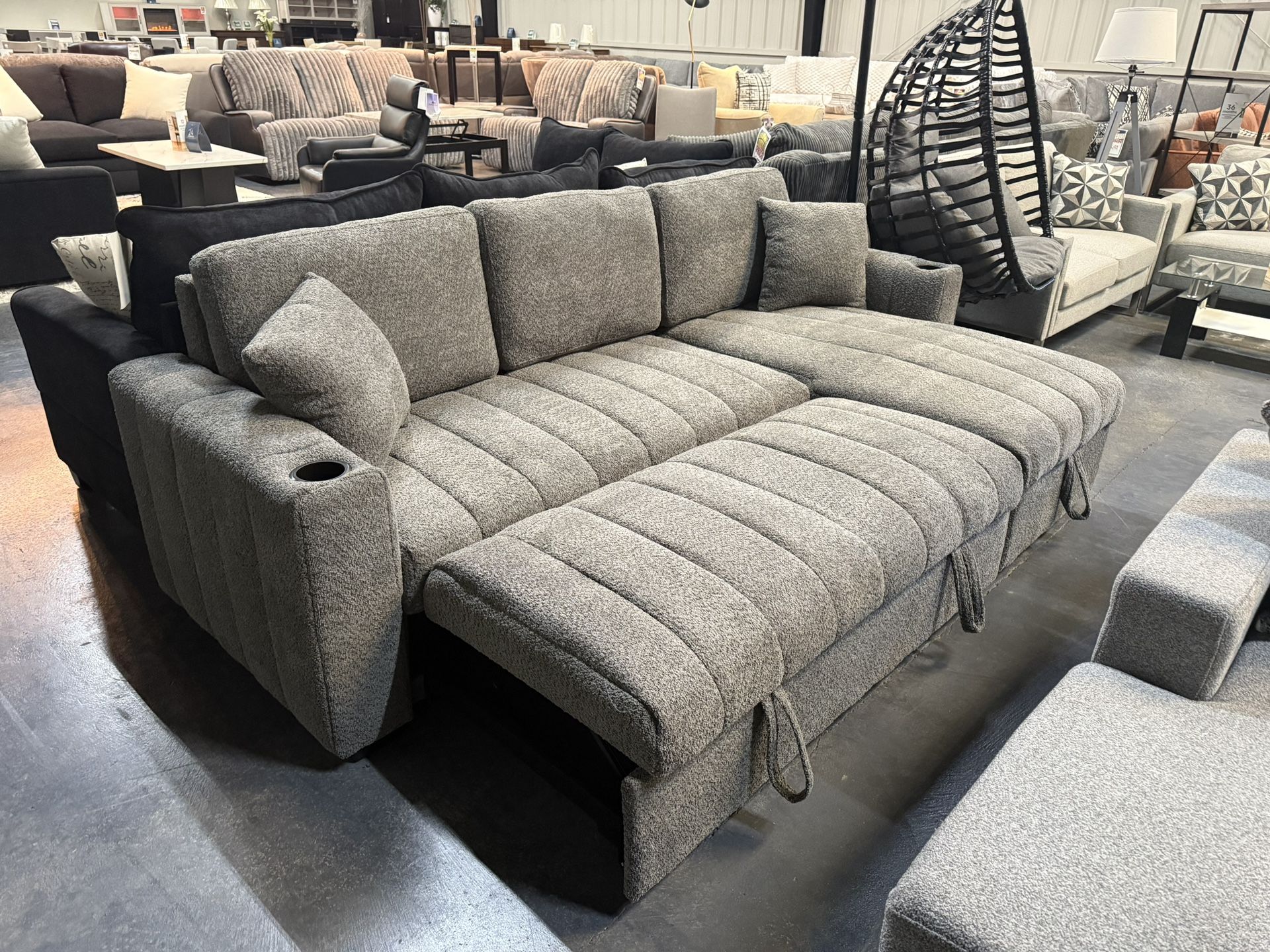 Sofa Bed Sectional 101” With Storage More!