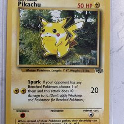 Pokémon 1999 Pikachu Jungle Unlimited 60/64 NM 