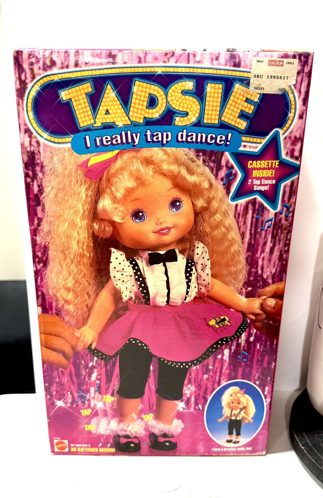 1992 Mattel Tapsie Doll I Really Tap Dance! W/ Cassette – Original Box Vintage