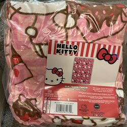 Hello Kitty Valentines Chocolate Blanket