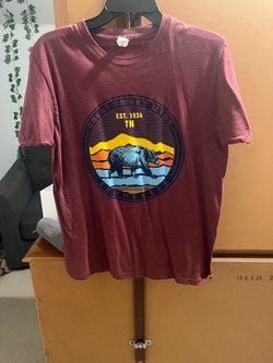 Men's Maroon Smoky Mountains Graphic Tee