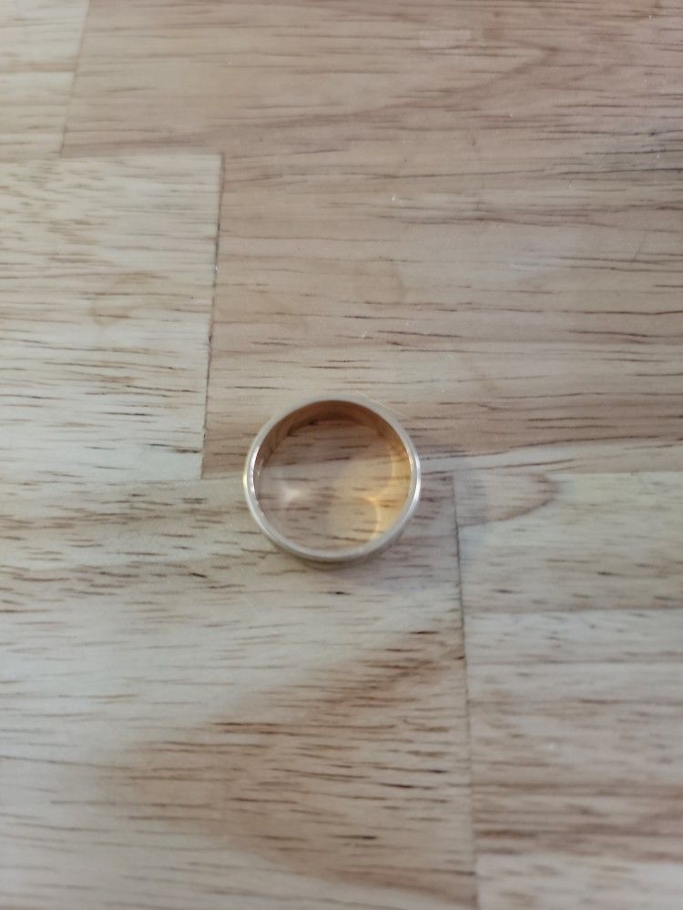 2 Tone 10k Wedding Band