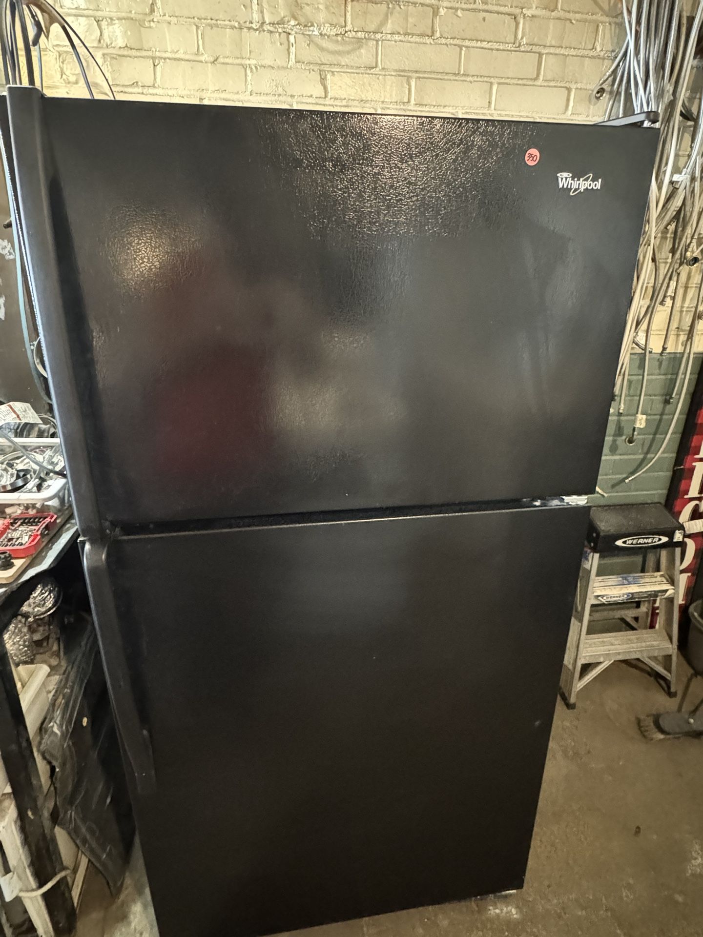 Whirlpool Black Top & Bottom Fridge