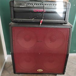 Guitar amplifier - Half Stack Crate Amp And B52 Cab