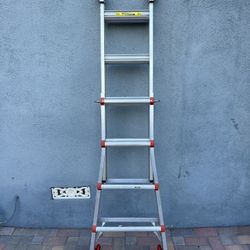 Little Giant Megalite 17 Ladder With Tip And Glide Wheels - Escalera 