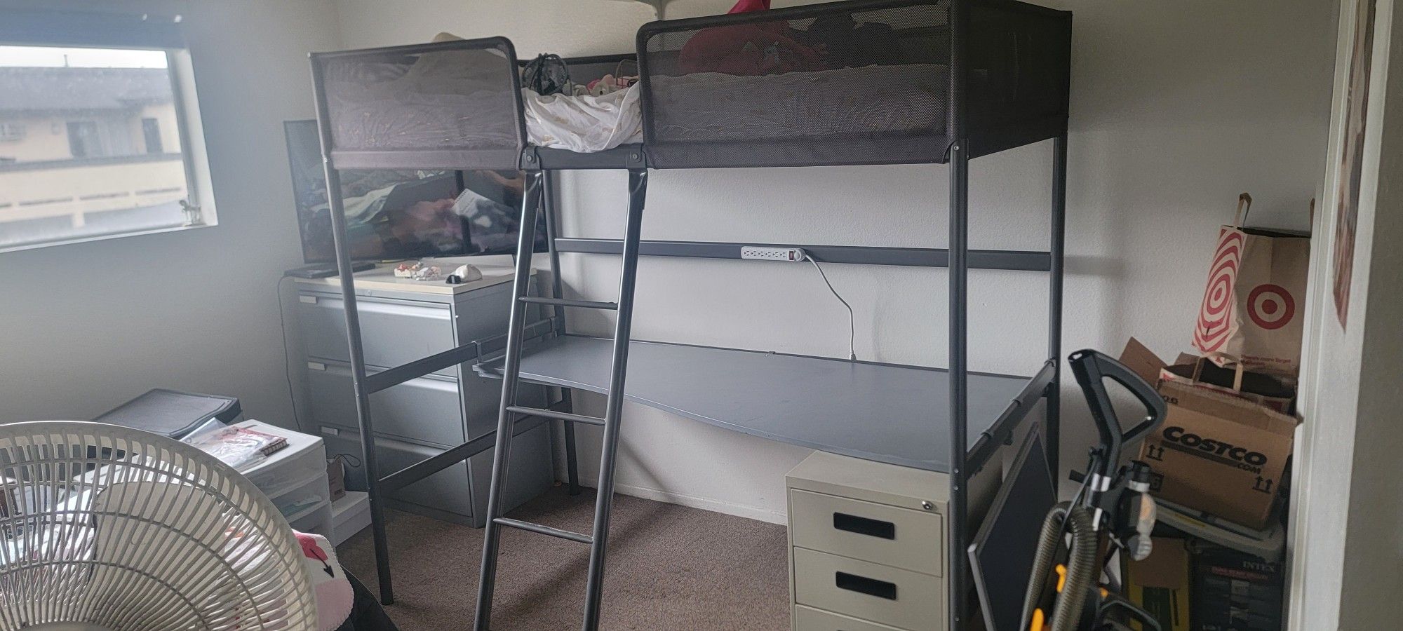 Ikea Bed/Desk Frame with matress