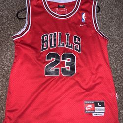 VINTAGE 90S NIKE CHICAGO BULLS JORDAN #23 JERSEY Made in Korea size L
