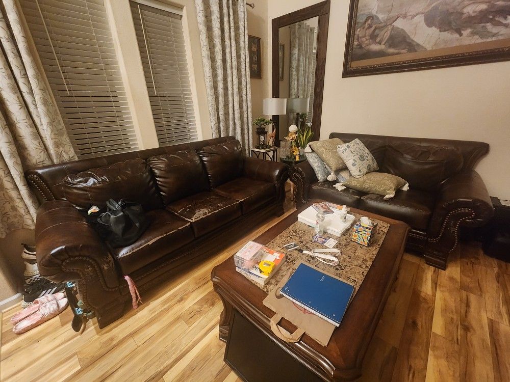 Italian Sofa And Loveseat BY Ashley