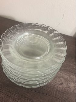 Duralex Lys Clear 8 inch Plate, Set Of 16