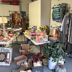 Yard sale with Three Families Between Two Homes