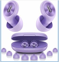 2026 Pro Ear Plugs for Sleeping, 46dB ASTM Certified Noise Cancelling Ear Plugs for Side Sleepers, 360° Pressure-Balanced, Snore & Noise Blocking with