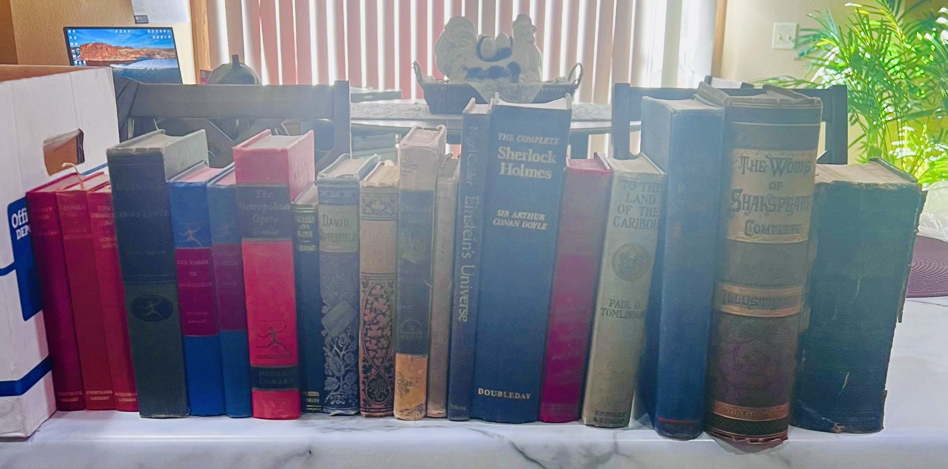 19 vintage antique books