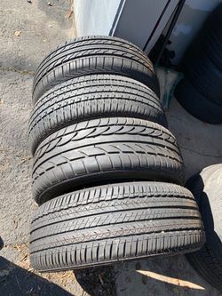 Mixed matched set. 215/55/17 used tires
