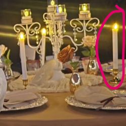 Tapered Candles With Candle Holders