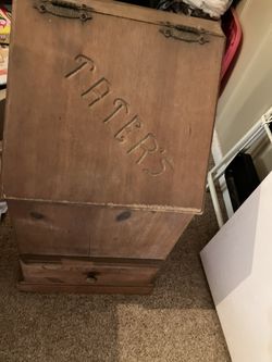 Old Wooden  Onion And Potatoes Box
