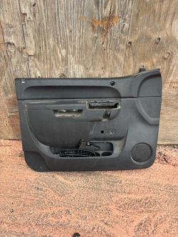 2010 2013 GM chevy 1500 Truck Black Front Driver Side Left Interior Door Panel OEM
