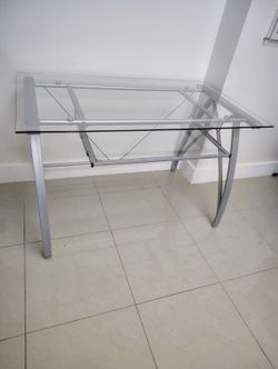 Realspace 48” Glass computer desk