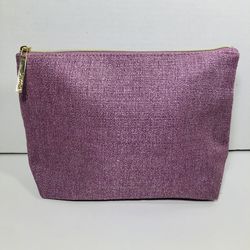 purple canvas lancome makeup bag