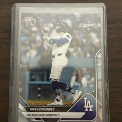 Dodgers Kike Hernandez World Series SP baseball card