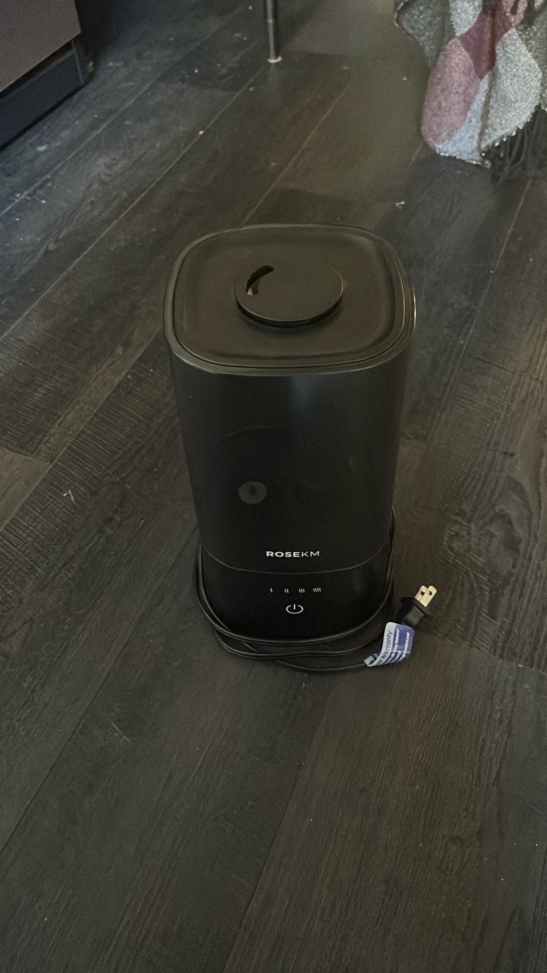 ROSEKM Black Cool Mist Humidifier