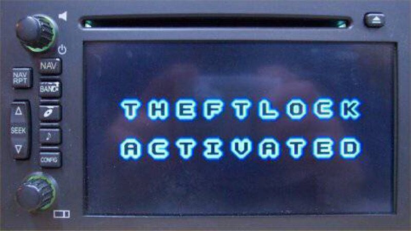 GM Radio Unlock Vin Relearn Theftlock