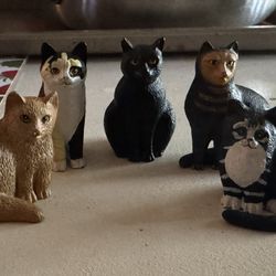 Dept. 56 Hand painted pewter Cats