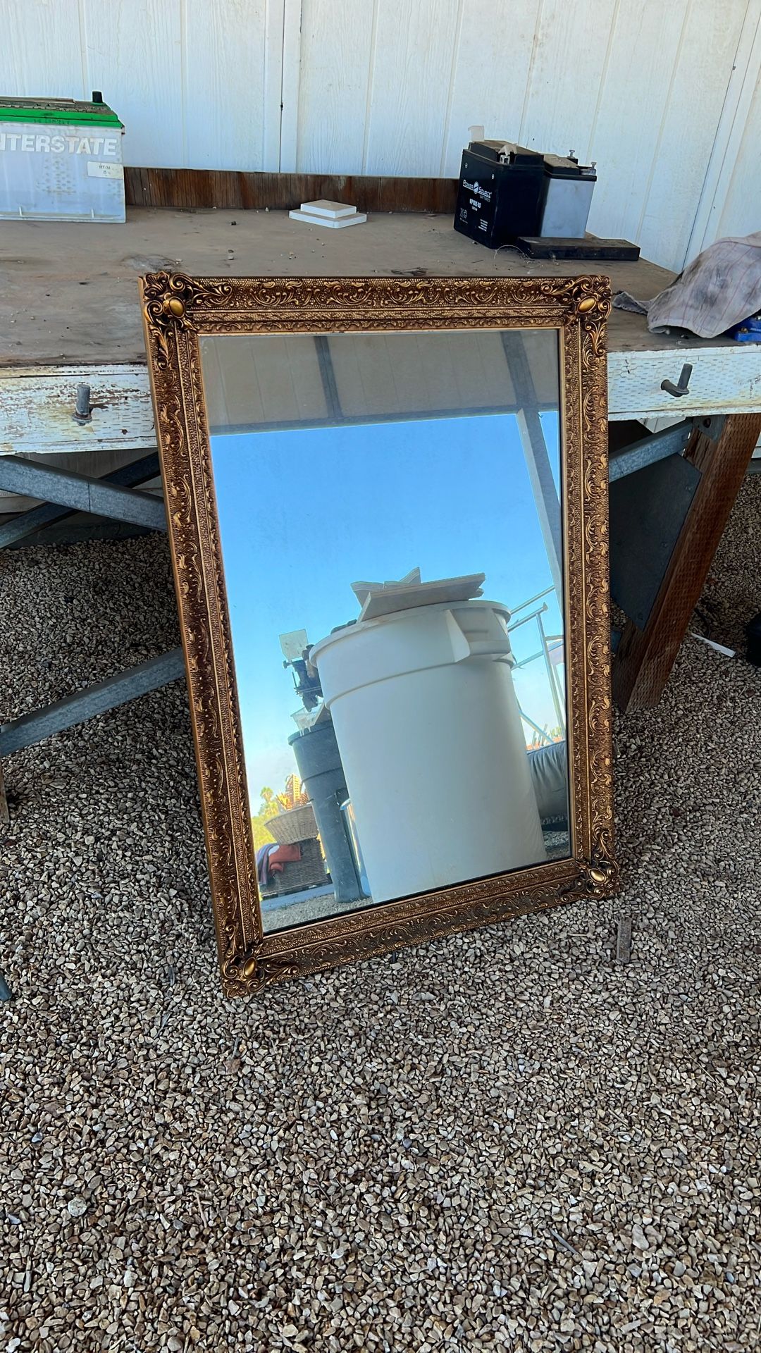 Antique Mirror- Golden