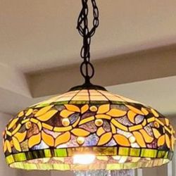 Beautiful Stained Glass Hanging Light