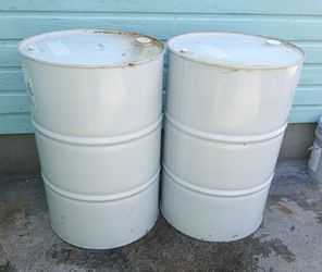 55 Gallon Steel Drum Sealed Top Metal Barrel  1 for $20,  2 for $30