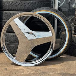 Chrome Blade Wheel with vogue