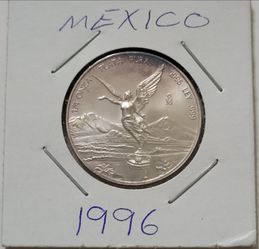 1996 Mexico 1/4 oz Silver Libertad Coin
