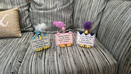 3 Funny House Ornaments