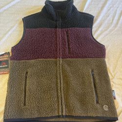 Todd Snyder X Champion Size Medium Vest Sherpa Polartec Color Block Men New