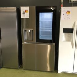 Lg Side By Side Smart Instaview ( Knock Twice ) ✊🏽 Refrigerator With Craft Ice 🧊 72M 