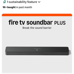 Amazon fire tv soundbar plus