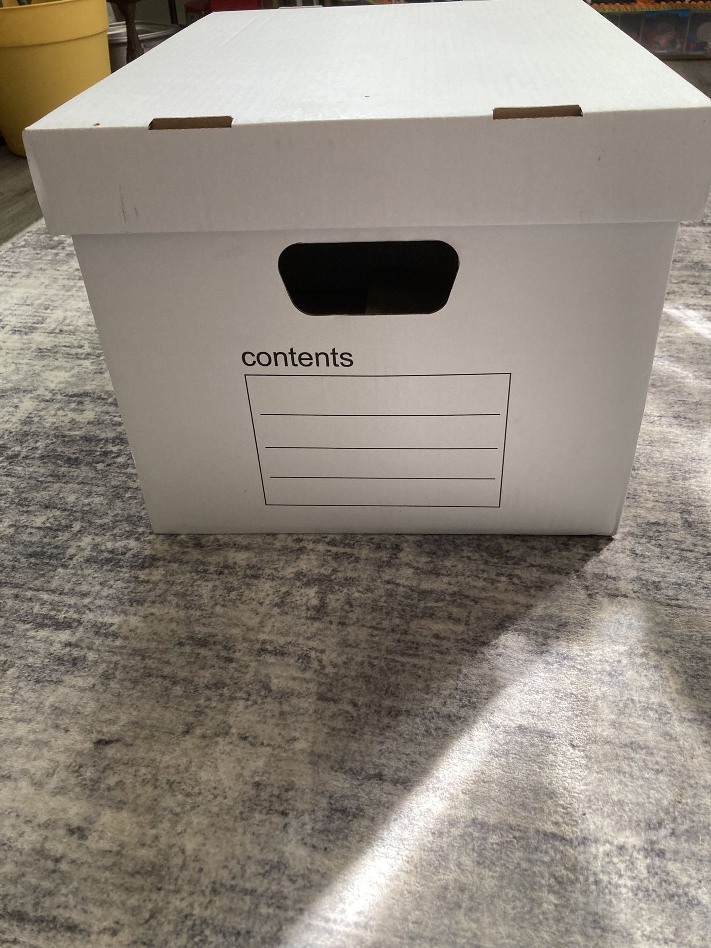 16 standard file boxes with lids