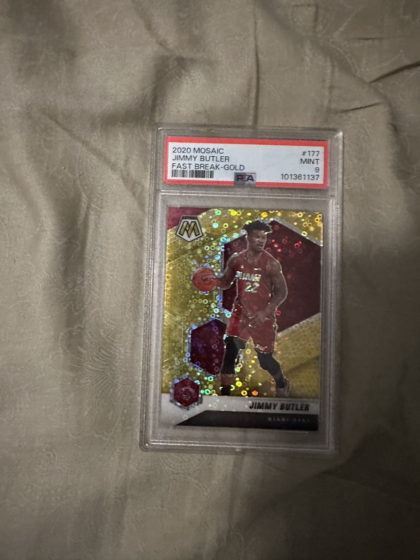 2020 Mosaic Jimmy Butler Fast Break Gold Mint 9