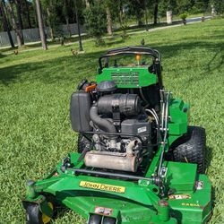 2021 John Deere Quick Track 648M Commercial Stand-on Mower 1139hrs