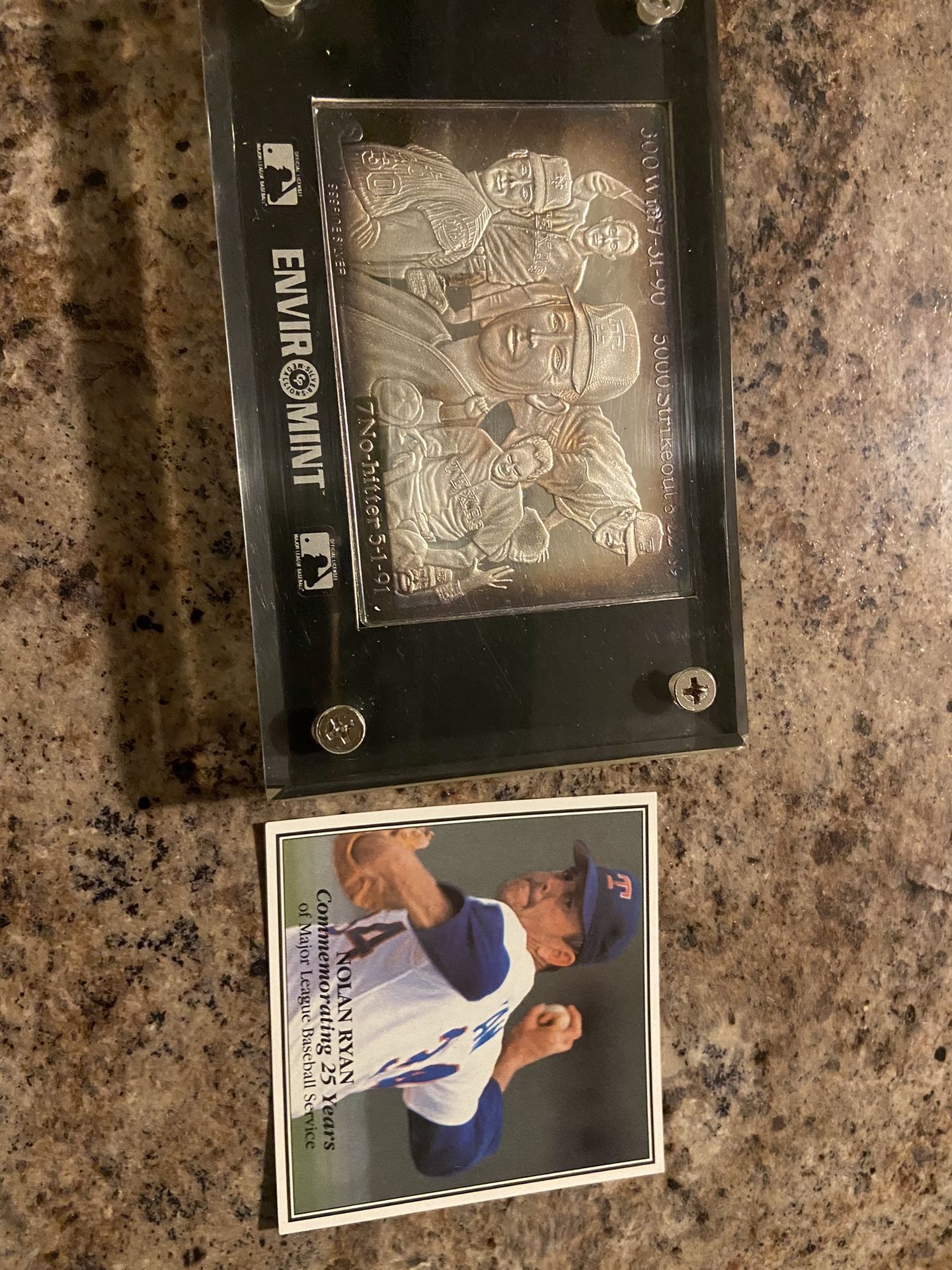 Nolan Ryan Texas Rangers Enviromint Silver Card