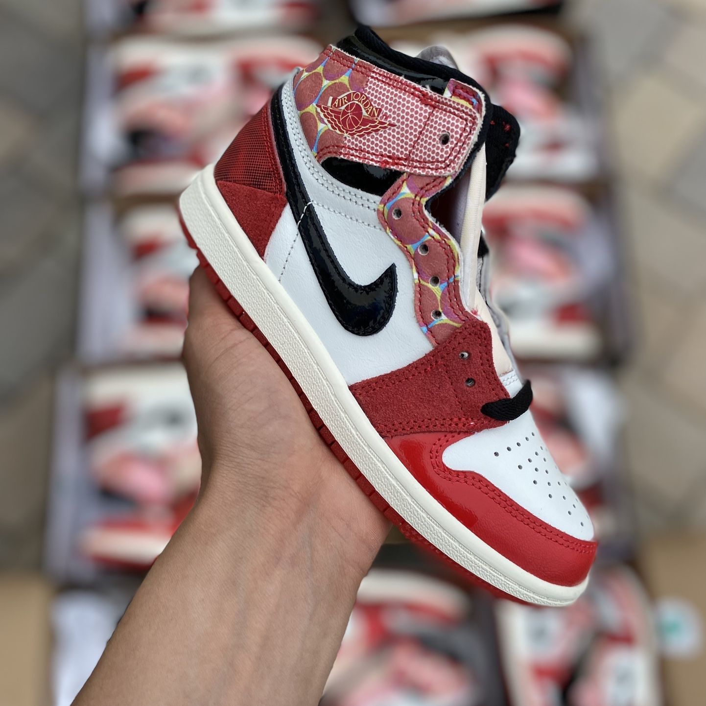 Nike Air Jordan sneakers sz 11 OG Phantom high 555088-160 white red 32_4de57b94-7736-44dd-9d4c-  main image 2
