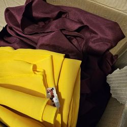 ASU Marron and Gold Tablecloths Round