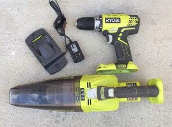 RYOBI DRILL AND RYOBI VACUUM
