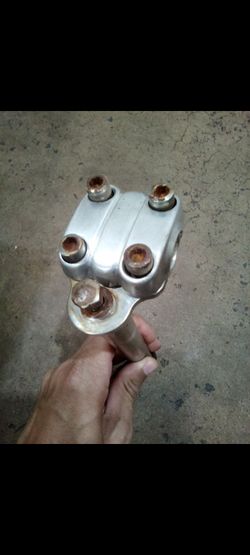 Vintage quill silver bmx stem