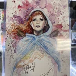 Lindsey Stirling Autographed Poster Sparrow SDCC 2017
